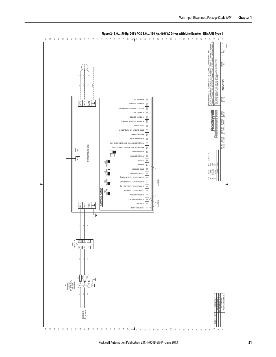 98d00756 | Rockwell Automation 23C PowerFlex 400 AC Drive Packages for Fan & Pump Apps User Manual | Page 21 / 202