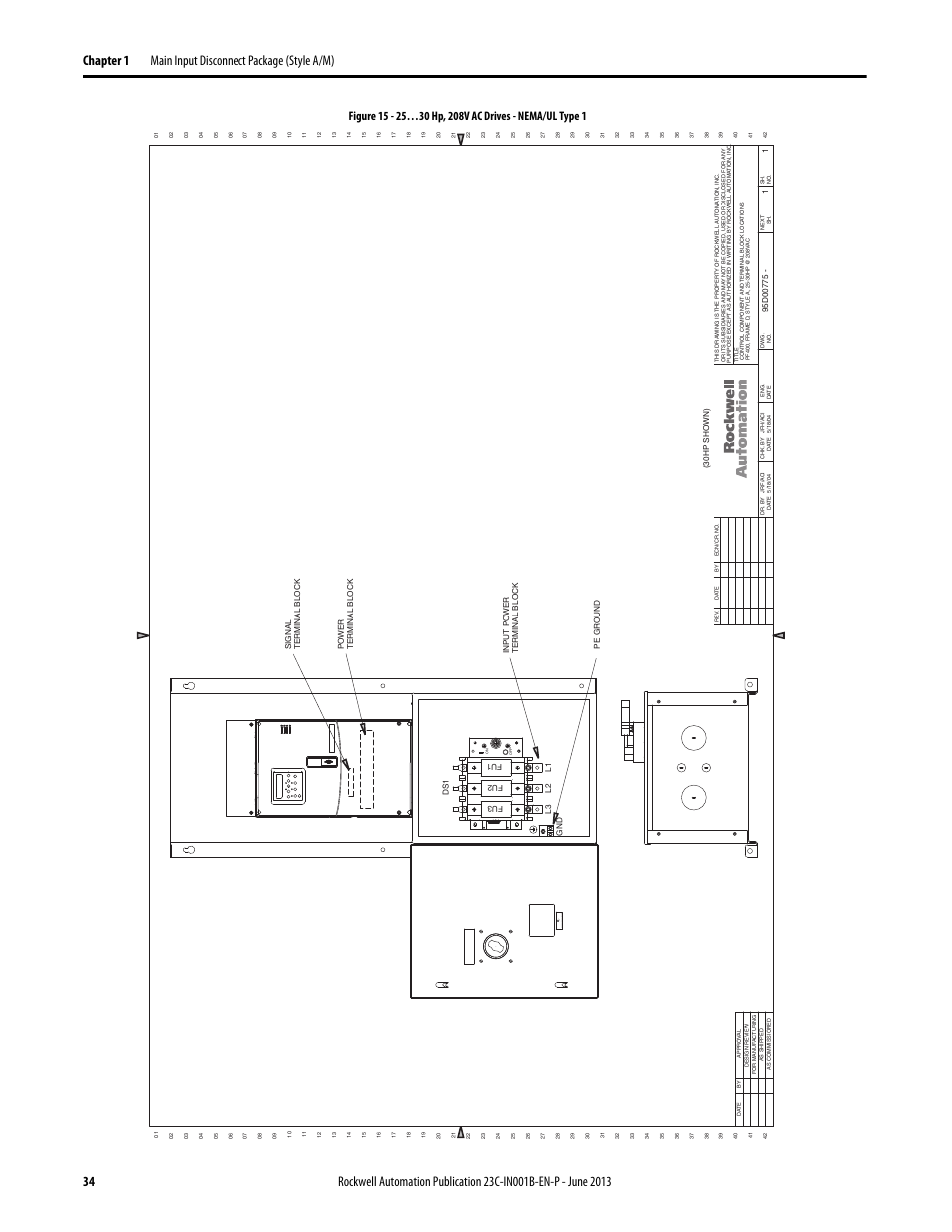 95d00775 | Rockwell Automation 23C PowerFlex 400 AC Drive Packages for Fan & Pump Apps User Manual | Page 34 / 202