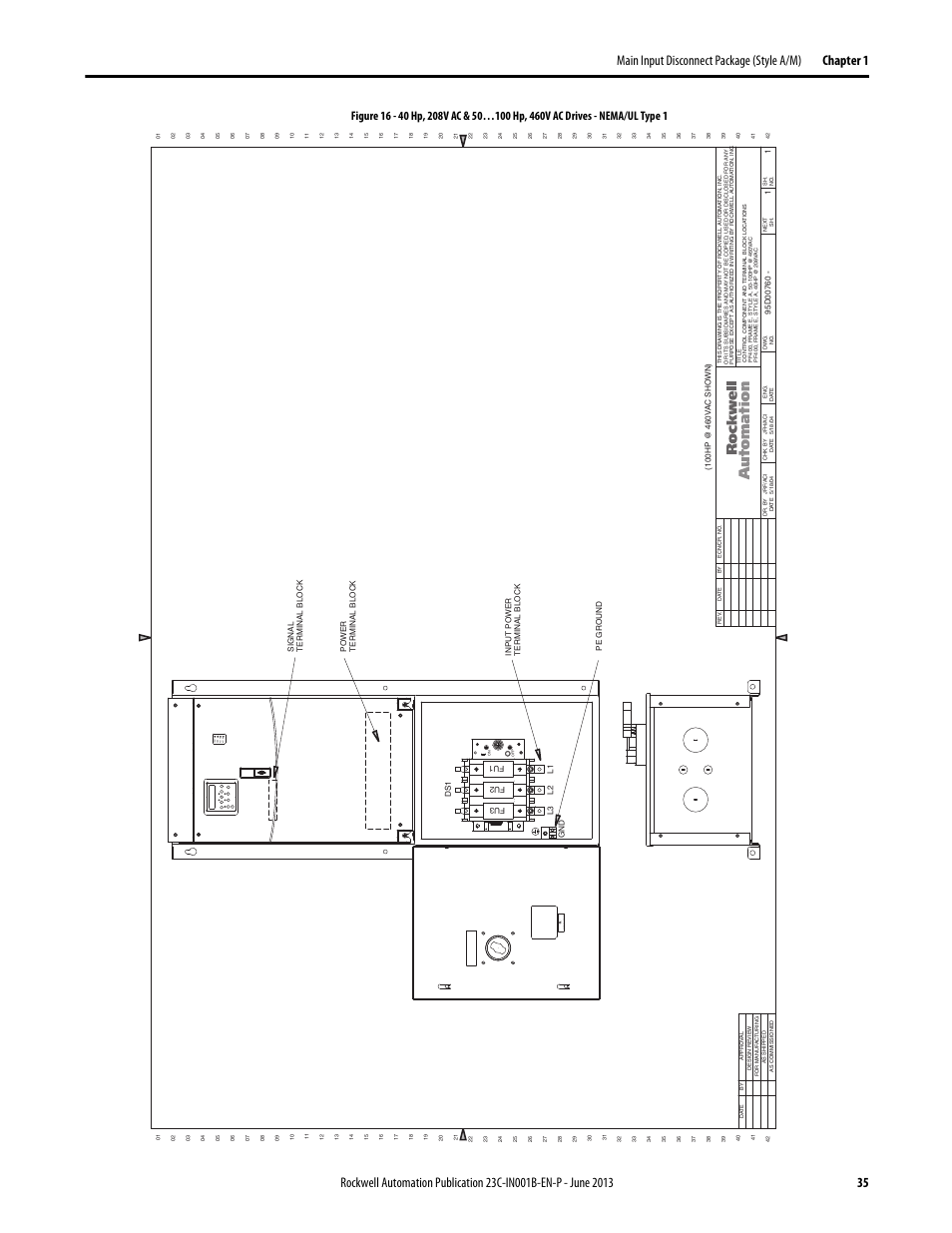 95d00760, Por t mod net a net b | Rockwell Automation 23C PowerFlex 400 AC Drive Packages for Fan & Pump Apps User Manual | Page 35 / 202