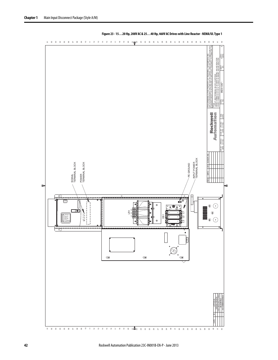 95d01367, Por t mod net a net b | Rockwell Automation 23C PowerFlex 400 AC Drive Packages for Fan & Pump Apps User Manual | Page 42 / 202