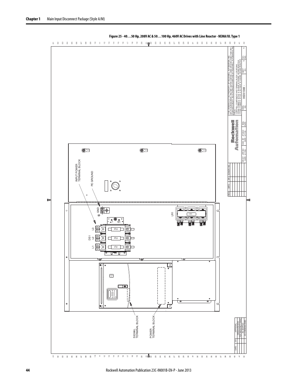 95d01369, Por t mod net a net b | Rockwell Automation 23C PowerFlex 400 AC Drive Packages for Fan & Pump Apps User Manual | Page 44 / 202