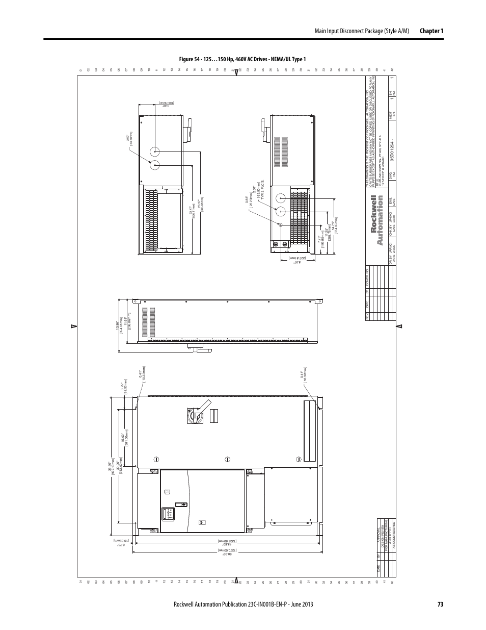 95d01264, Fo on, Por t mod net a net b | Rockwell Automation 23C PowerFlex 400 AC Drive Packages for Fan & Pump Apps User Manual | Page 73 / 202