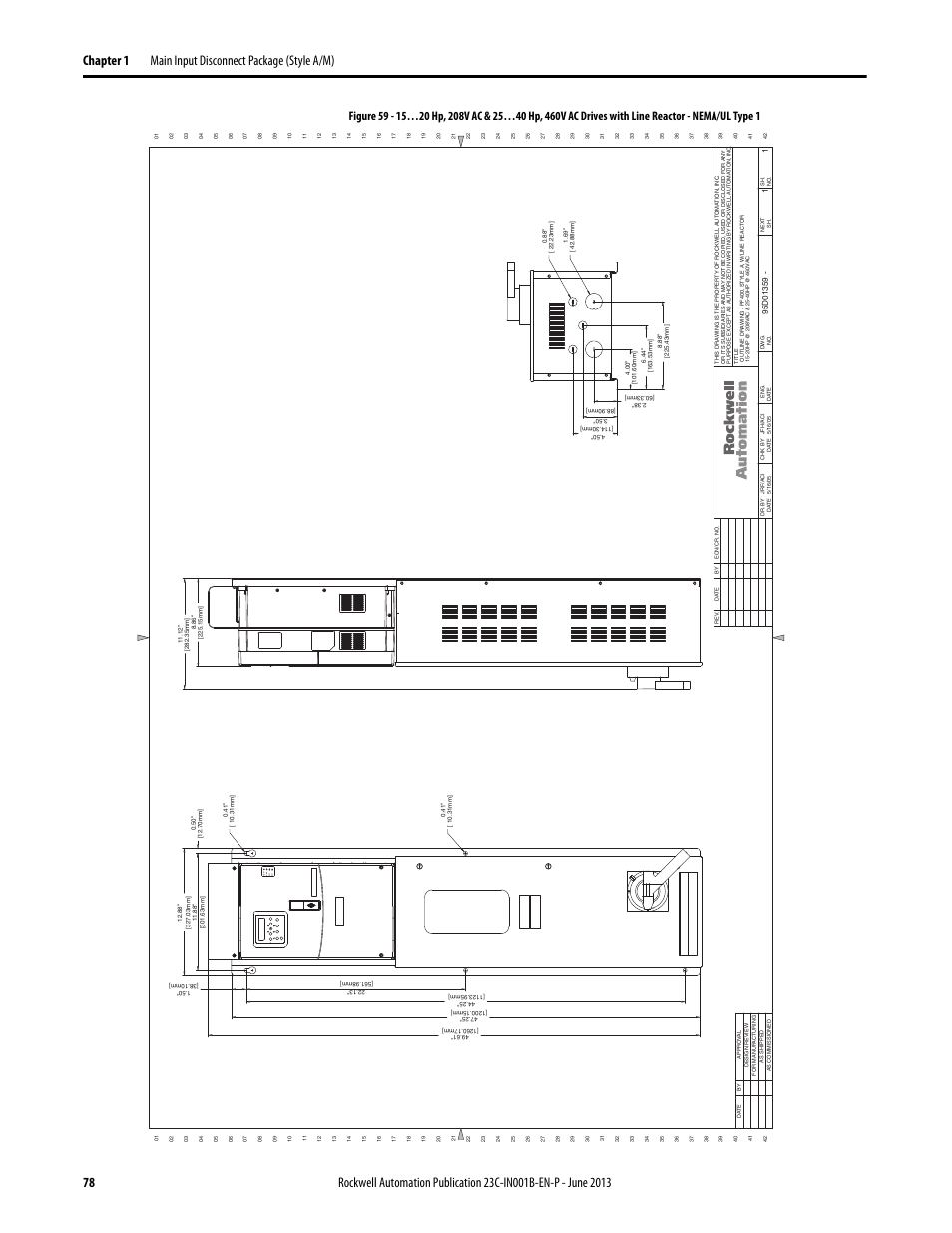 95d01359, Por t mod net a net b | Rockwell Automation 23C PowerFlex 400 AC Drive Packages for Fan & Pump Apps User Manual | Page 78 / 202