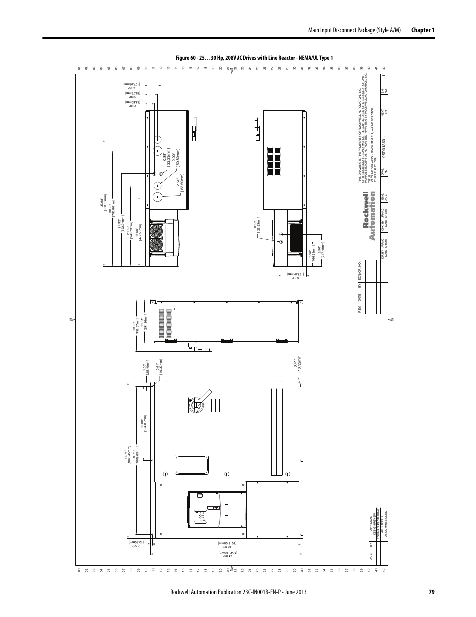 95d01360, On ac_de scription of f, On ac_de scription f of | Por t mod net a net b | Rockwell Automation 23C PowerFlex 400 AC Drive Packages for Fan & Pump Apps User Manual | Page 79 / 202