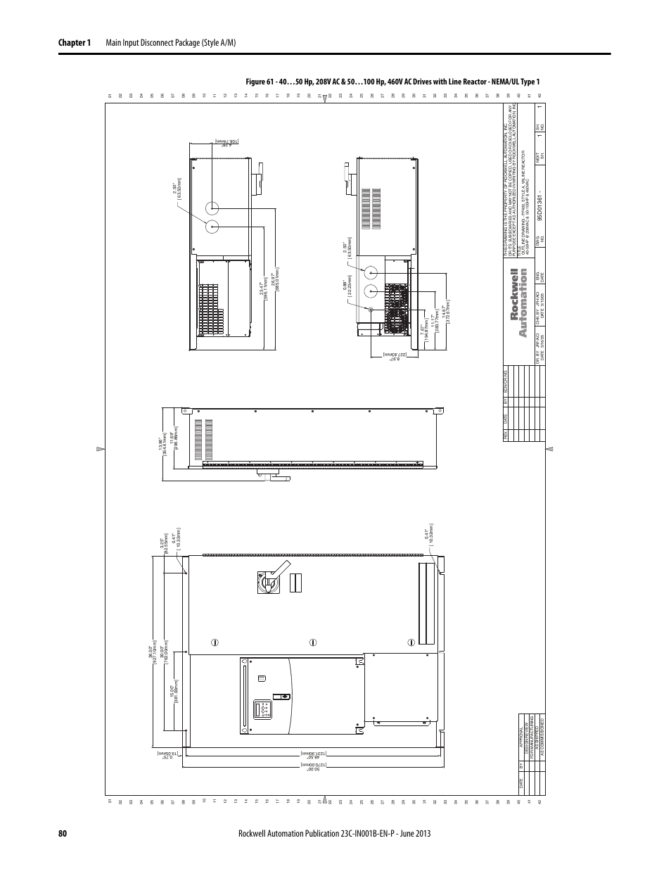 95d01361, Por t mod net a net b | Rockwell Automation 23C PowerFlex 400 AC Drive Packages for Fan & Pump Apps User Manual | Page 80 / 202