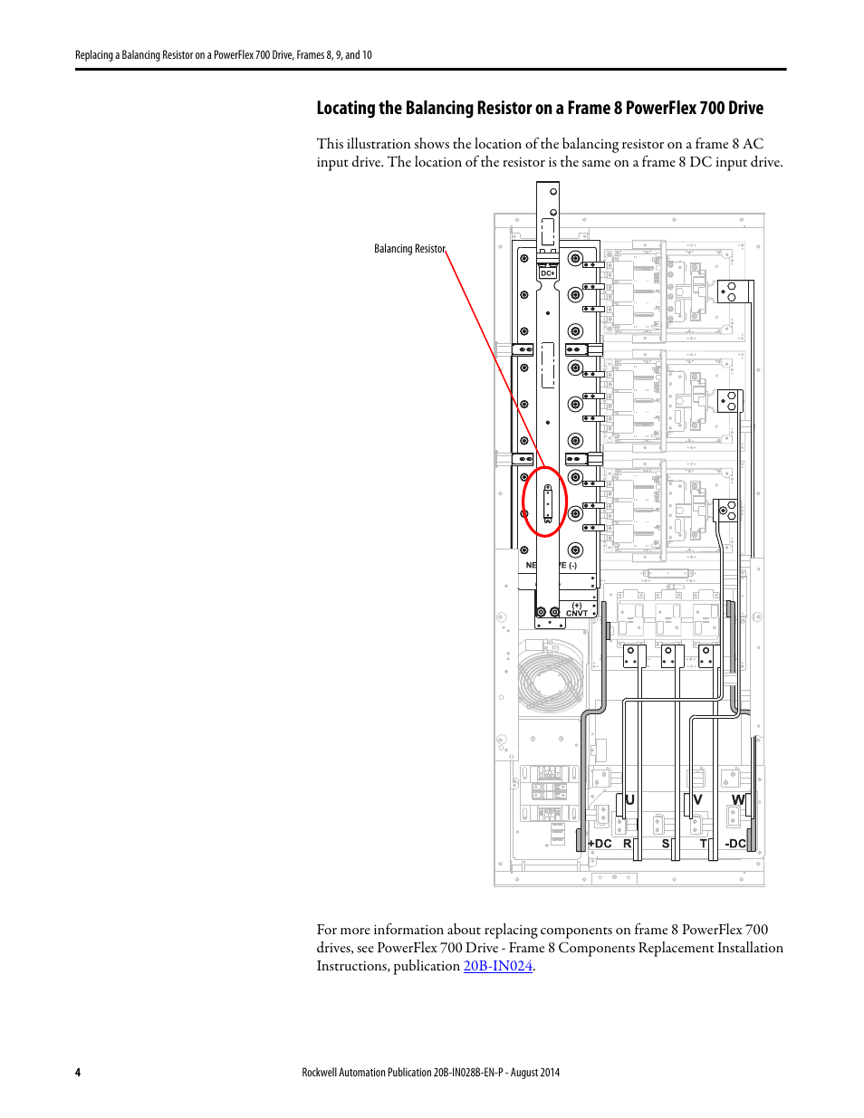 Rockwell Automation 20B Replacing a Balancing Resistor on a PowerFlex 700 Drive, Frames 8, 9, and 10 User Manual | Page 4 / 18