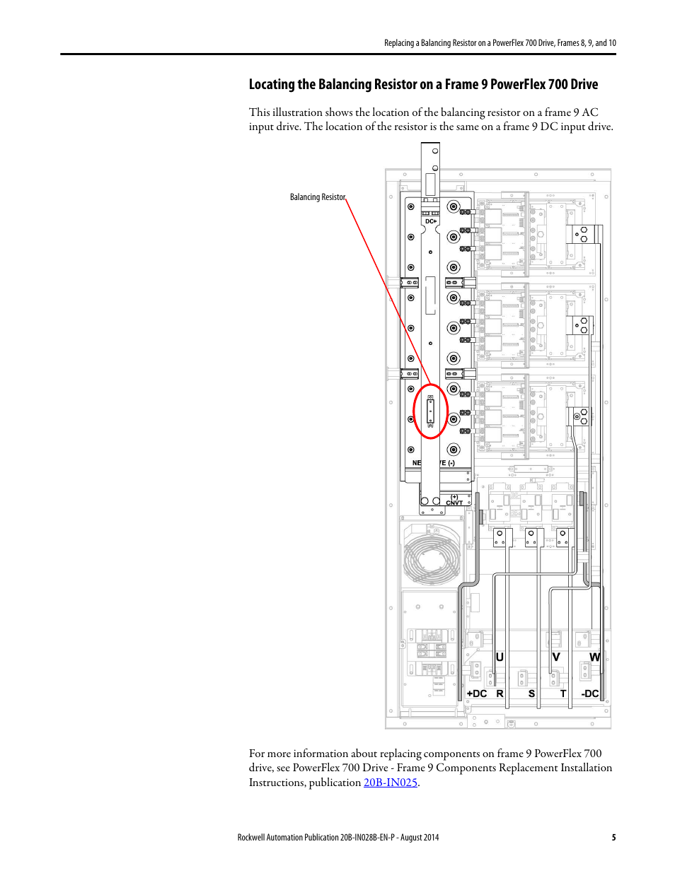 Rockwell Automation 20B Replacing a Balancing Resistor on a PowerFlex 700 Drive, Frames 8, 9, and 10 User Manual | Page 5 / 18