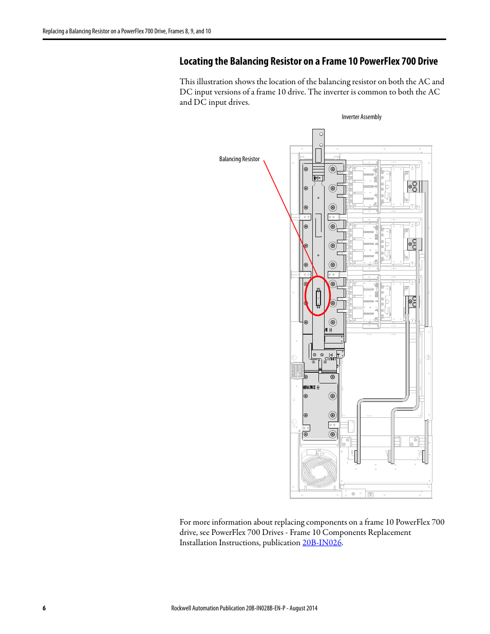 Rockwell Automation 20B Replacing a Balancing Resistor on a PowerFlex 700 Drive, Frames 8, 9, and 10 User Manual | Page 6 / 18