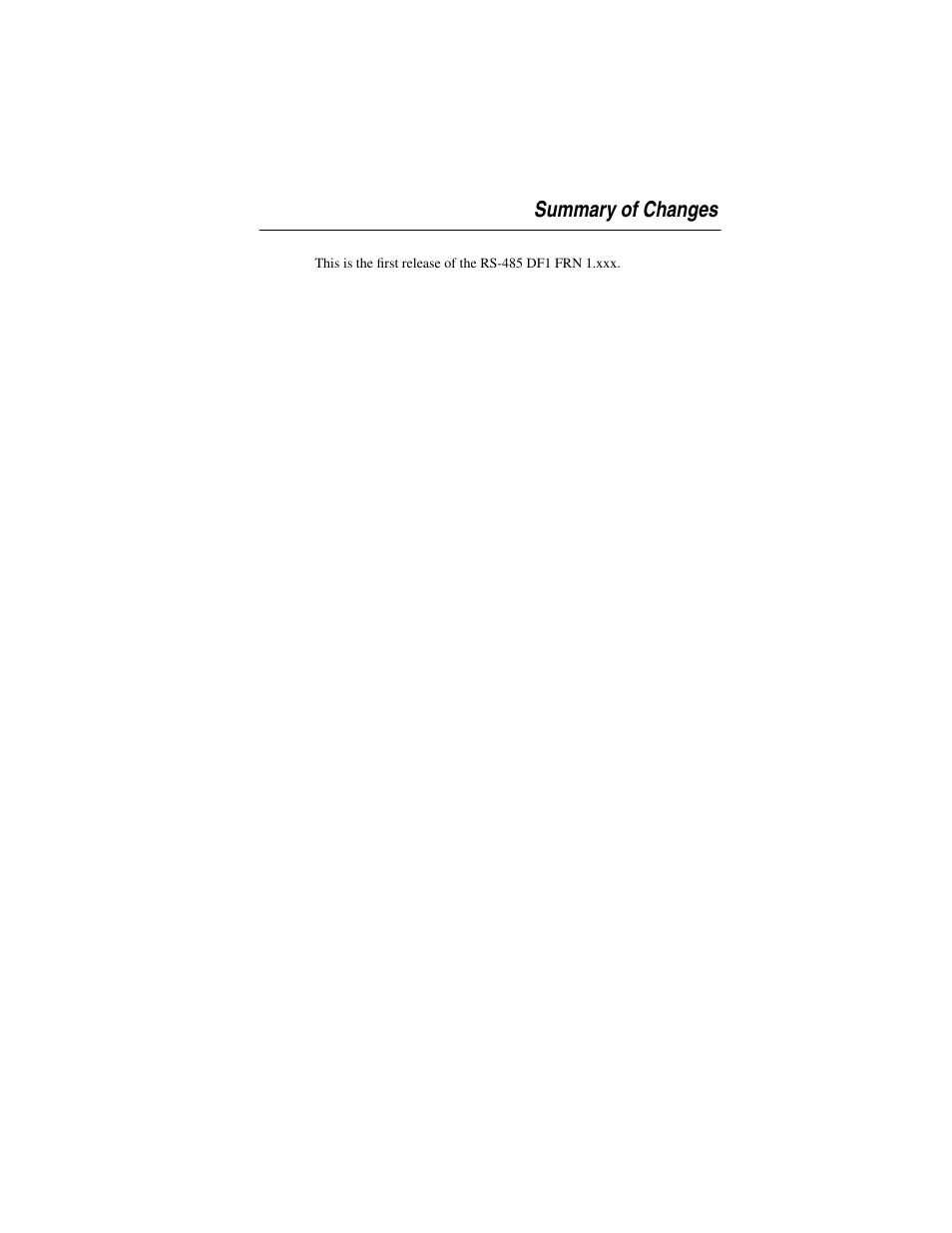 Summary of changes | Rockwell Automation 20-COMM-S RS-485 DF1 Adapter User Manual | Page 3 / 63