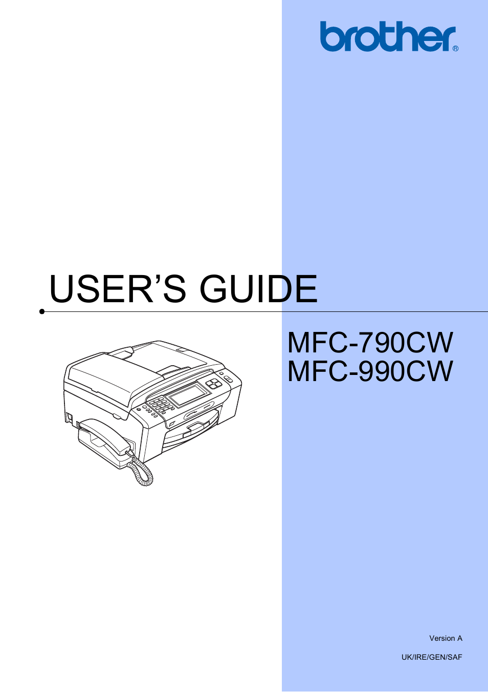 Brother MFC 990cw User Manual | 227 pages