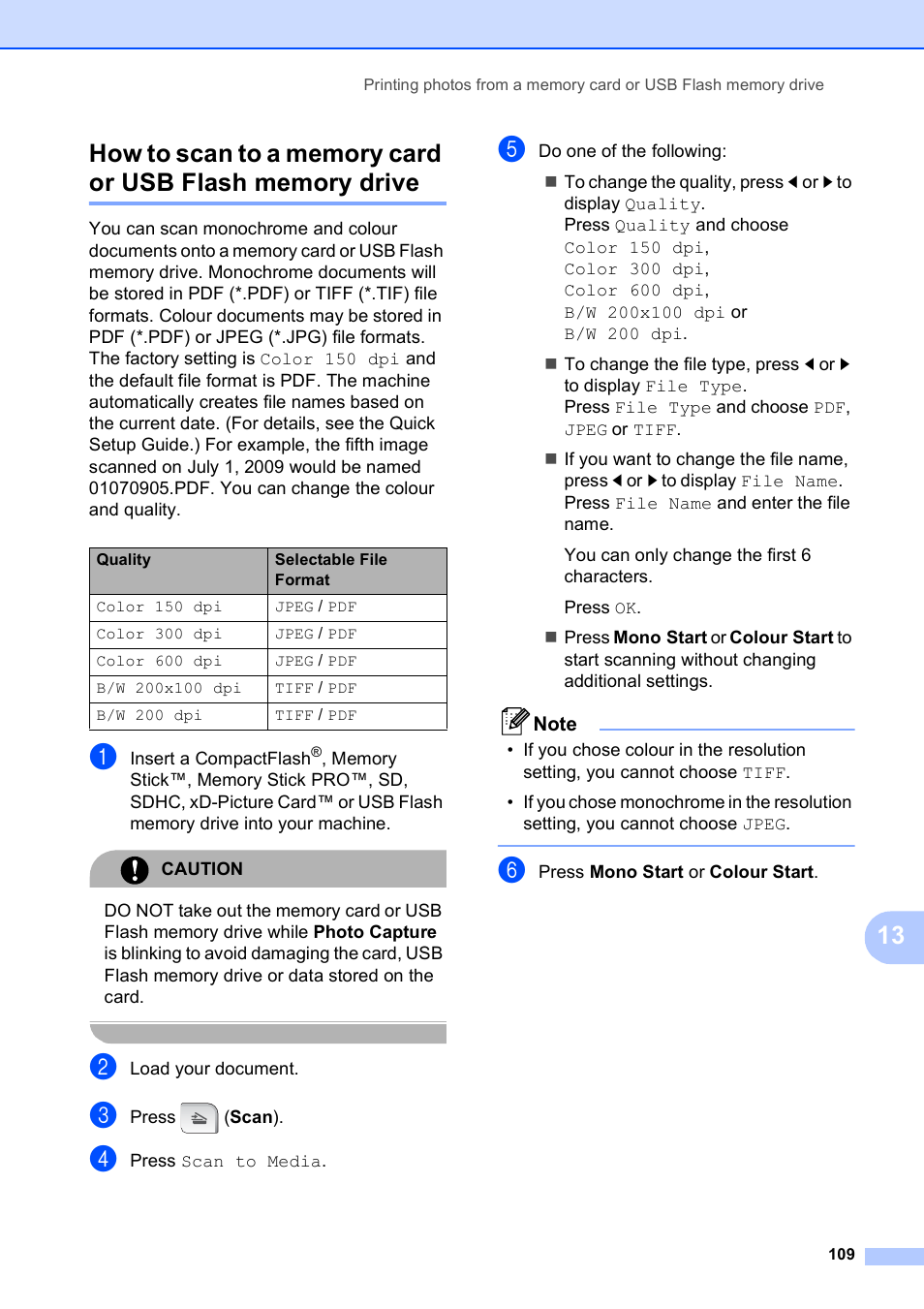 Brother MFC 990cw User Manual | Page 121 / 227