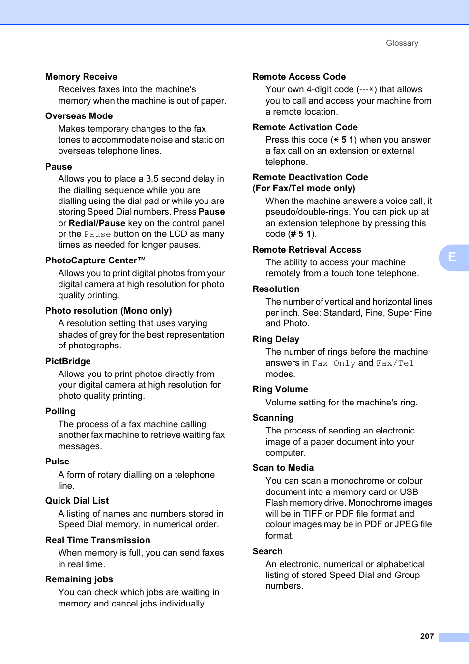 Brother MFC 990cw User Manual | Page 219 / 227