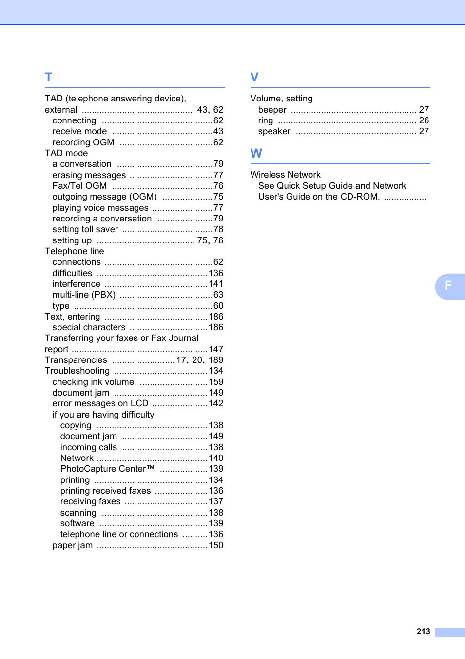 Brother MFC 990cw User Manual | Page 225 / 227