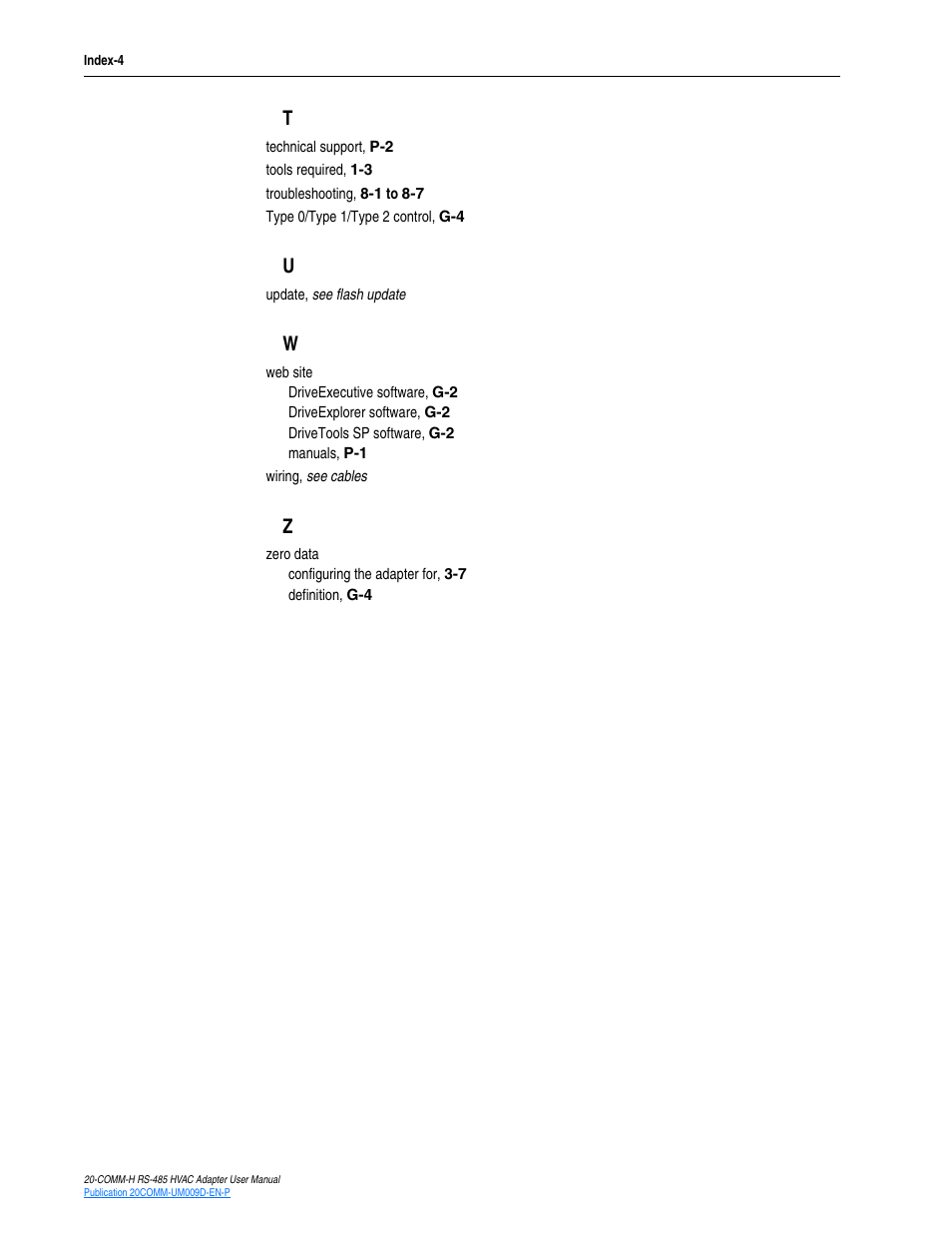 Rockwell Automation 20-COMM-H RS485 HVAC Adapter FRN 2.xxx User Manual | Page 98 / 100