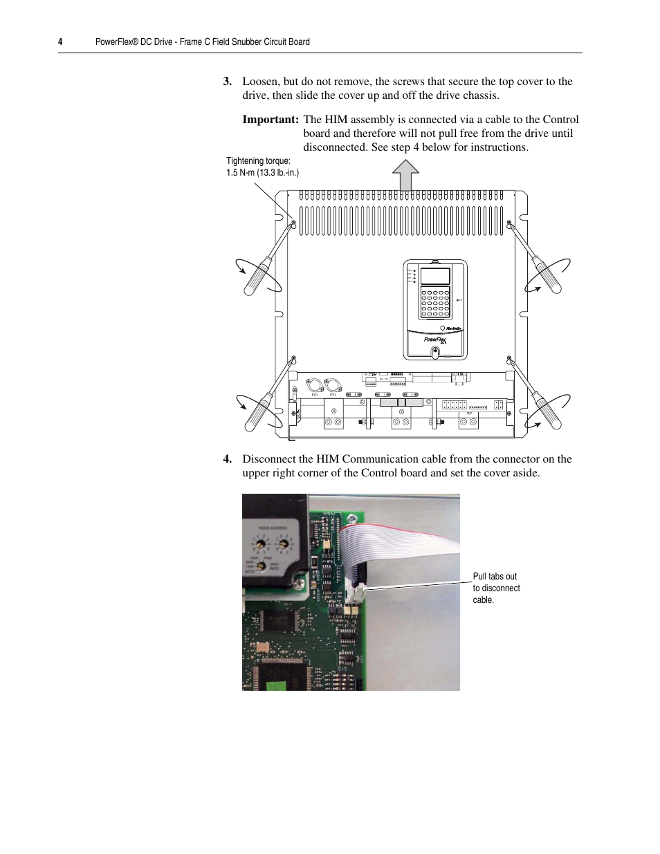 Rockwell Automation 20P PowerFlex DC Drive - Frame C Field Snubber Circuit Board User Manual | Page 4 / 8