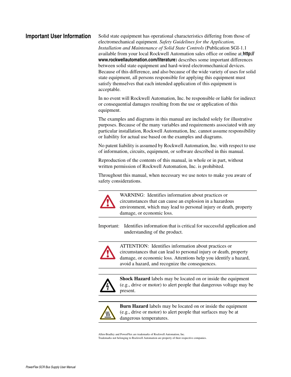 Rockwell Automation 20G PowerFlex SCR Bus Supply User Manual | Page 2 / 68