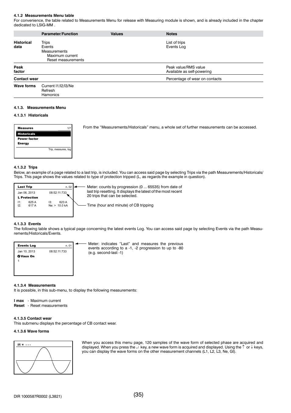 Rockwell Automation 140G-NTK-E12 LSIG and LSIG-MM Release User Manual | Page 35 / 41