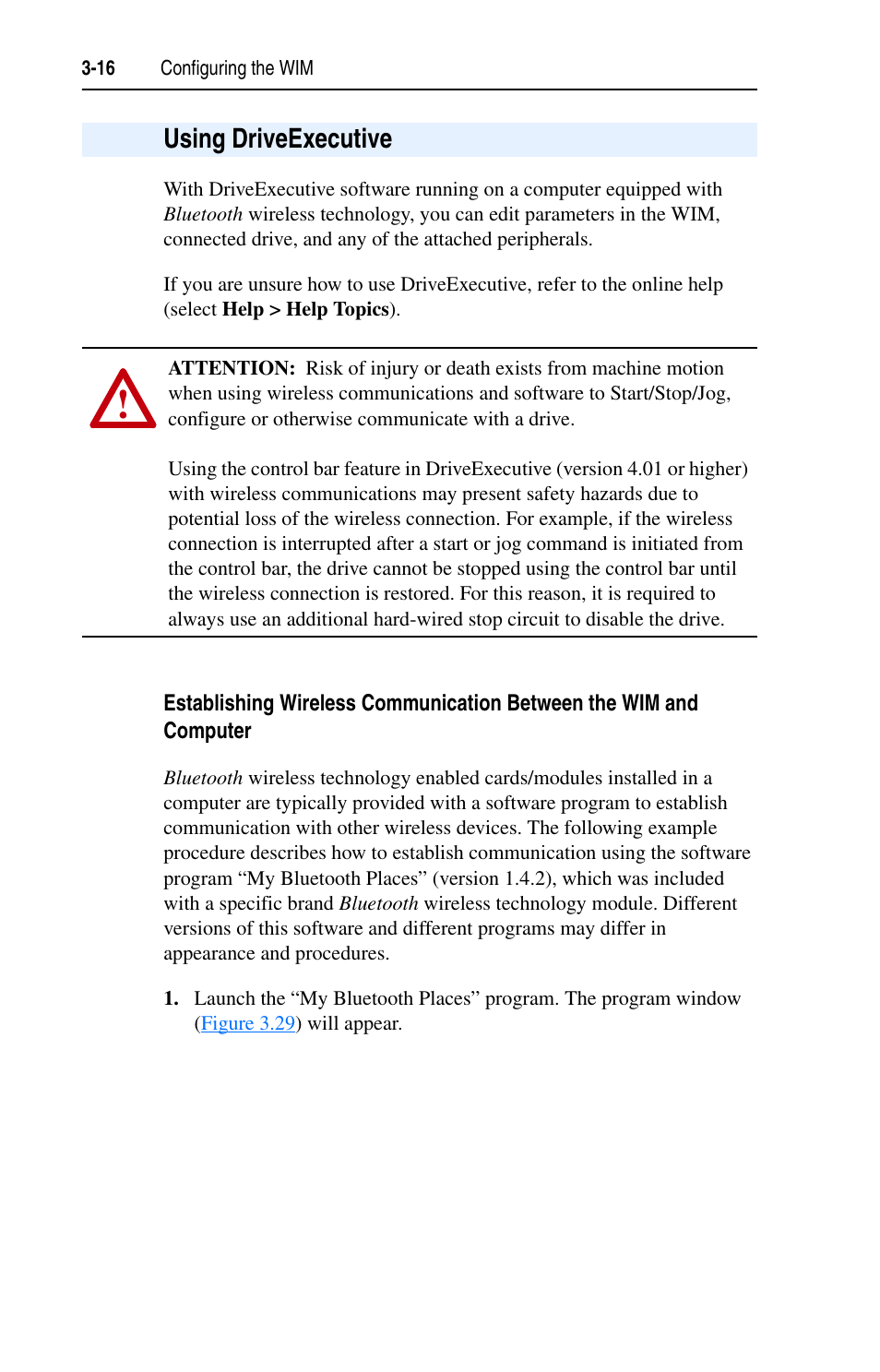 Using driveexecutive, Using driveexecutive -16 | Rockwell Automation 22-WIM-N1 DSI Wireless Interface Module User Manual | Page 36 / 100