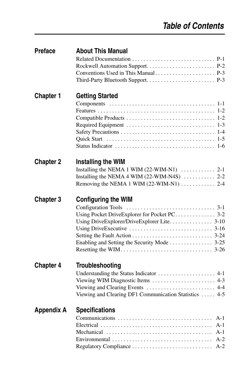 Rockwell Automation 22-WIM-N1 DSI Wireless Interface Module User Manual | Page 5 / 100