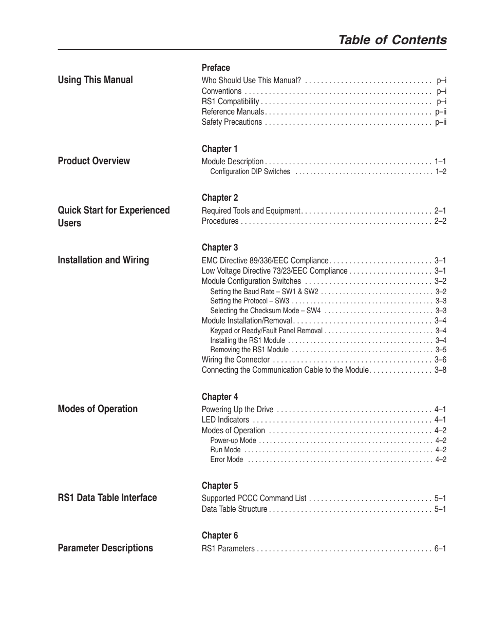 Rockwell Automation 160 RSI SERIAL COMM MODULE User Manual | Page 3 / 50