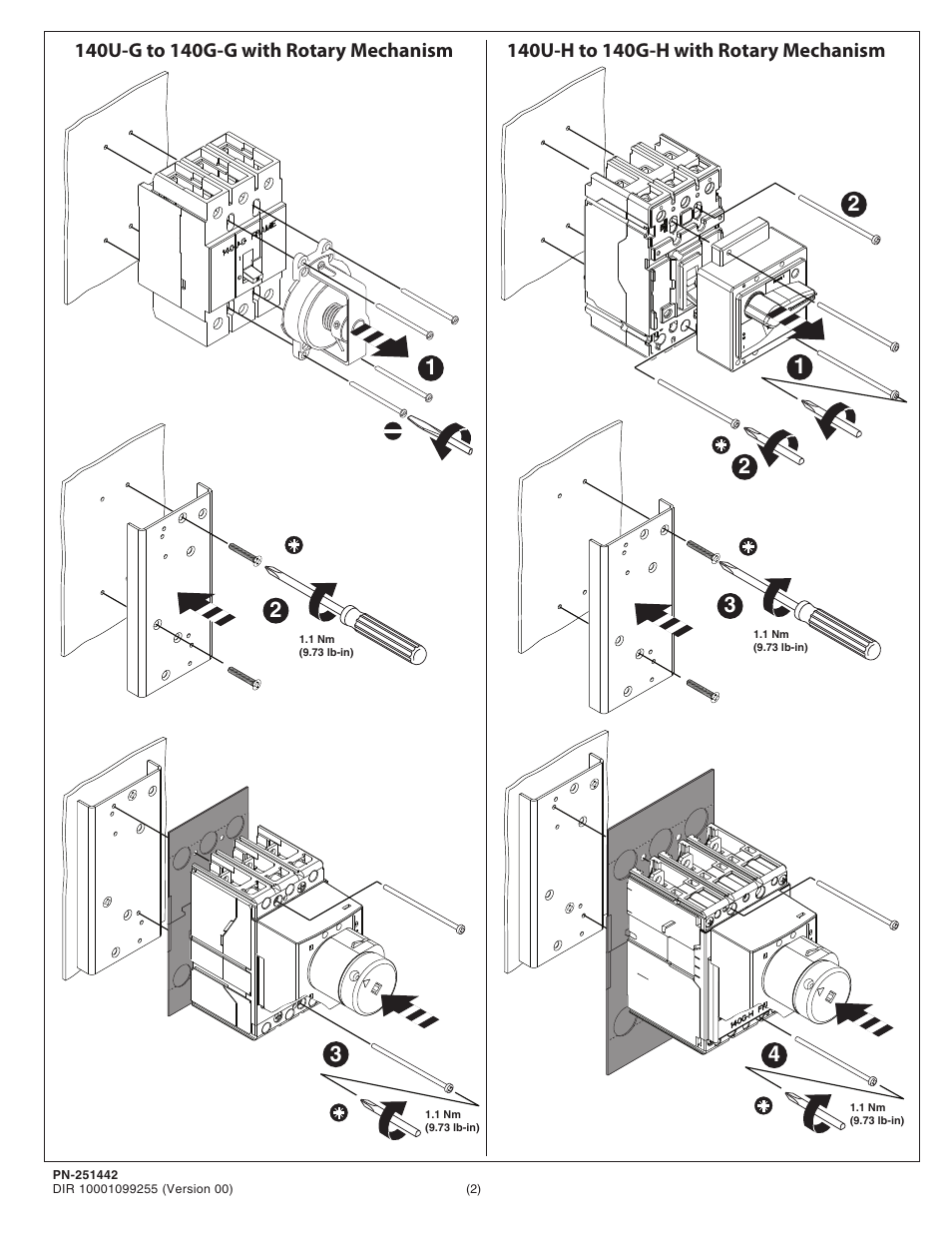 Rockwell Automation 140G-G-PRA_J-PRA Adapter Plate User Manual | Page 2 / 4