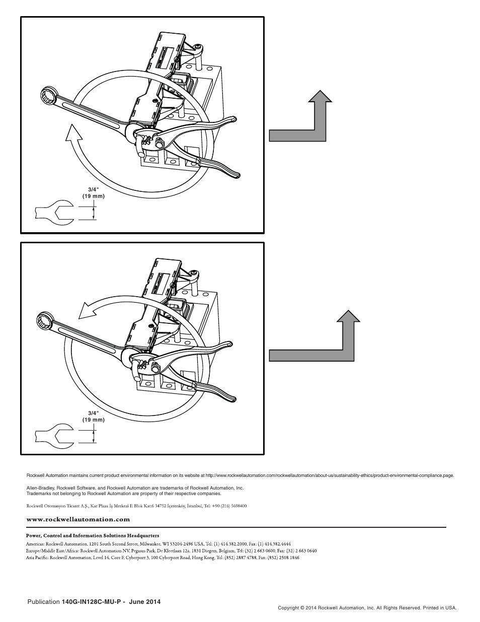 Cd a b | Rockwell Automation 140G-..-Fx Flexible Cable Oper Mech User Manual | Page 8 / 8