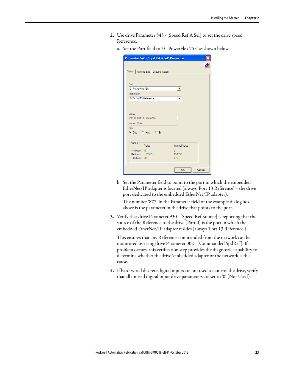 Rockwell Automation 20G PowerFlex 755 Drive Embedded EtherNet/IP Adapter User Manual | Page 23 / 190