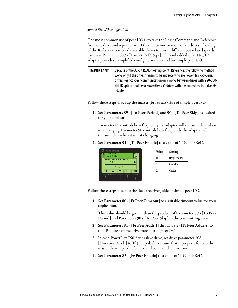 Rockwell Automation 20G PowerFlex 755 Drive Embedded EtherNet/IP Adapter User Manual | Page 35 / 190