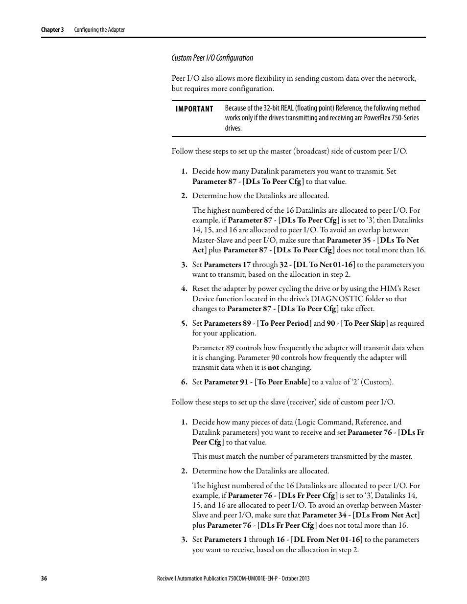 Rockwell Automation 20G PowerFlex 755 Drive Embedded EtherNet/IP Adapter User Manual | Page 36 / 190