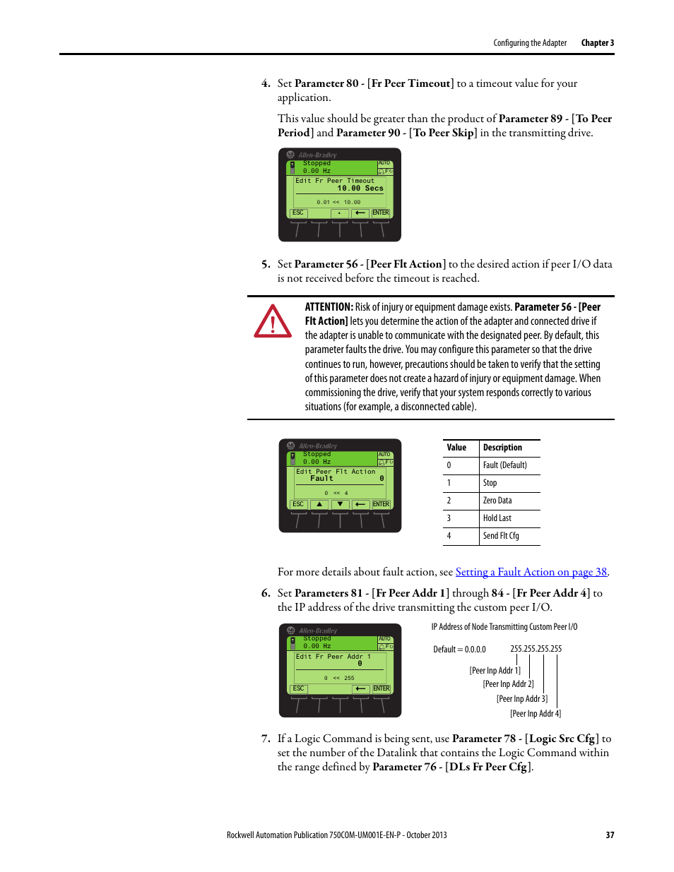 Rockwell Automation 20G PowerFlex 755 Drive Embedded EtherNet/IP Adapter User Manual | Page 37 / 190