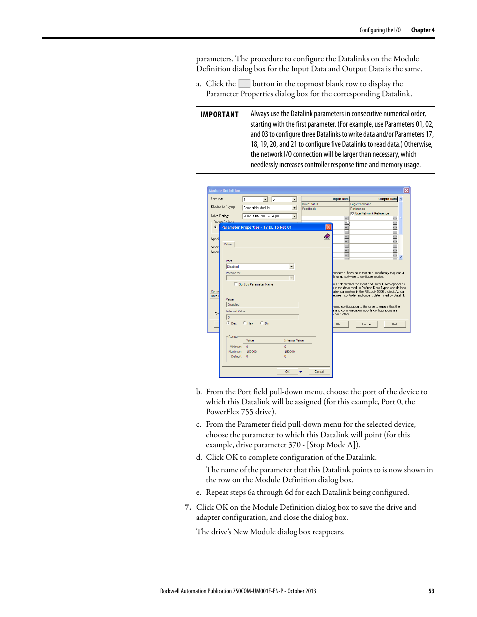 Rockwell Automation 20G PowerFlex 755 Drive Embedded EtherNet/IP Adapter User Manual | Page 53 / 190