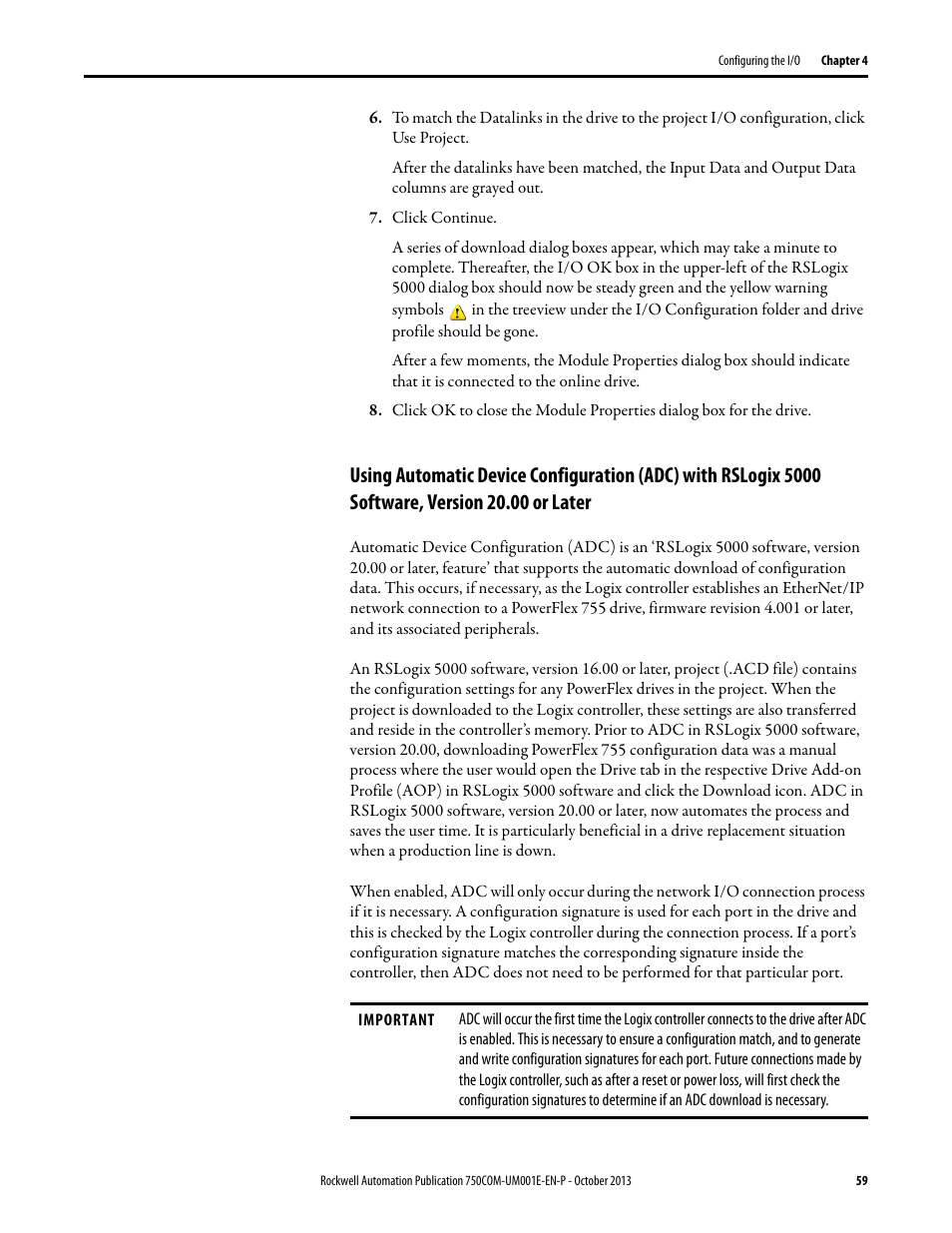 Rockwell Automation 20G PowerFlex 755 Drive Embedded EtherNet/IP Adapter User Manual | Page 59 / 190