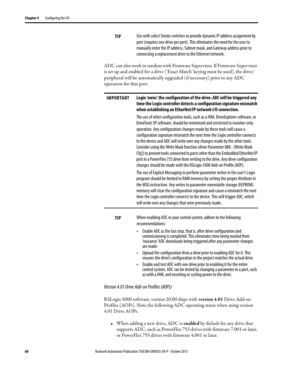 Rockwell Automation 20G PowerFlex 755 Drive Embedded EtherNet/IP Adapter User Manual | Page 60 / 190