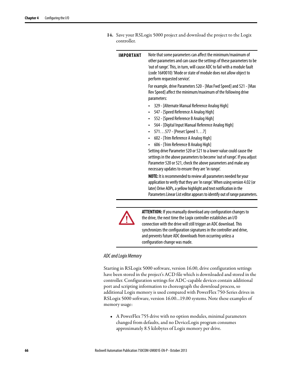 Rockwell Automation 20G PowerFlex 755 Drive Embedded EtherNet/IP Adapter User Manual | Page 66 / 190