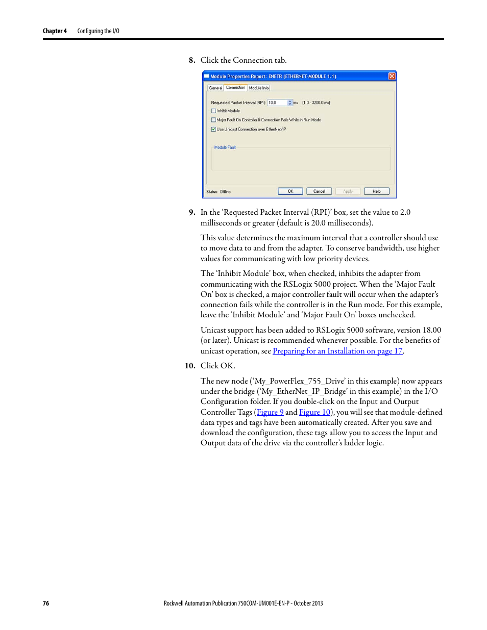 Rockwell Automation 20G PowerFlex 755 Drive Embedded EtherNet/IP Adapter User Manual | Page 76 / 190