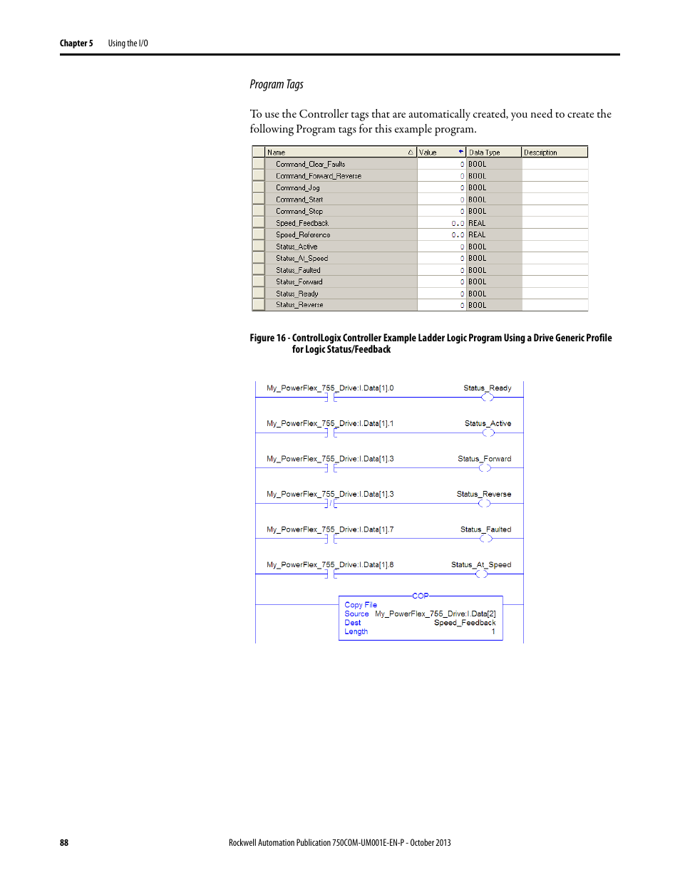 Rockwell Automation 20G PowerFlex 755 Drive Embedded EtherNet/IP Adapter User Manual | Page 88 / 190