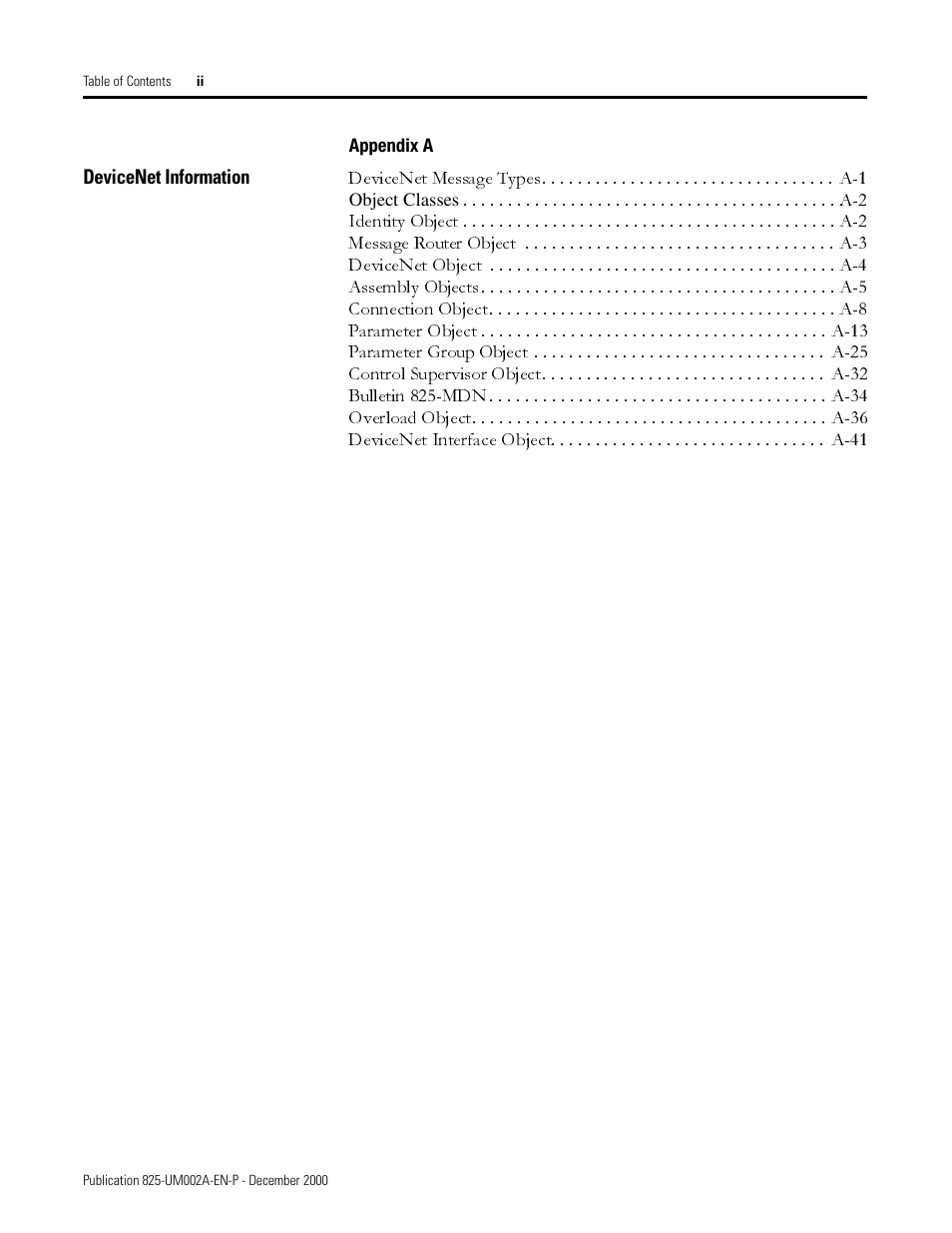 Rockwell Automation 825-MDN Smart Motor Manager DeviceNet Communication Card User Manual User Manual | Page 6 / 70