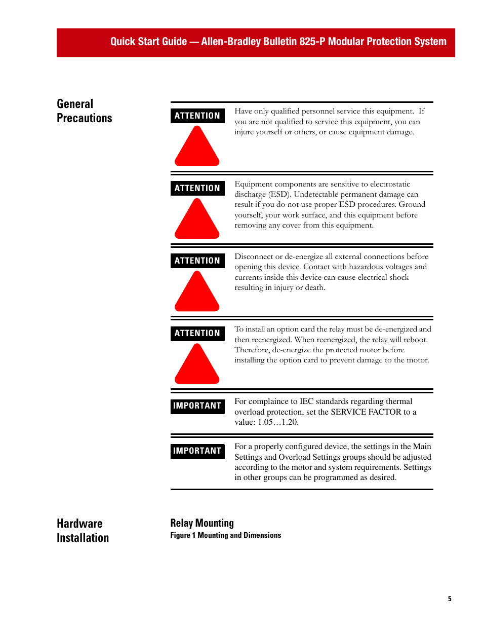 Rockwell Automation 825P Modular Protection System Quick Start Guide User Manual | Page 5 / 32