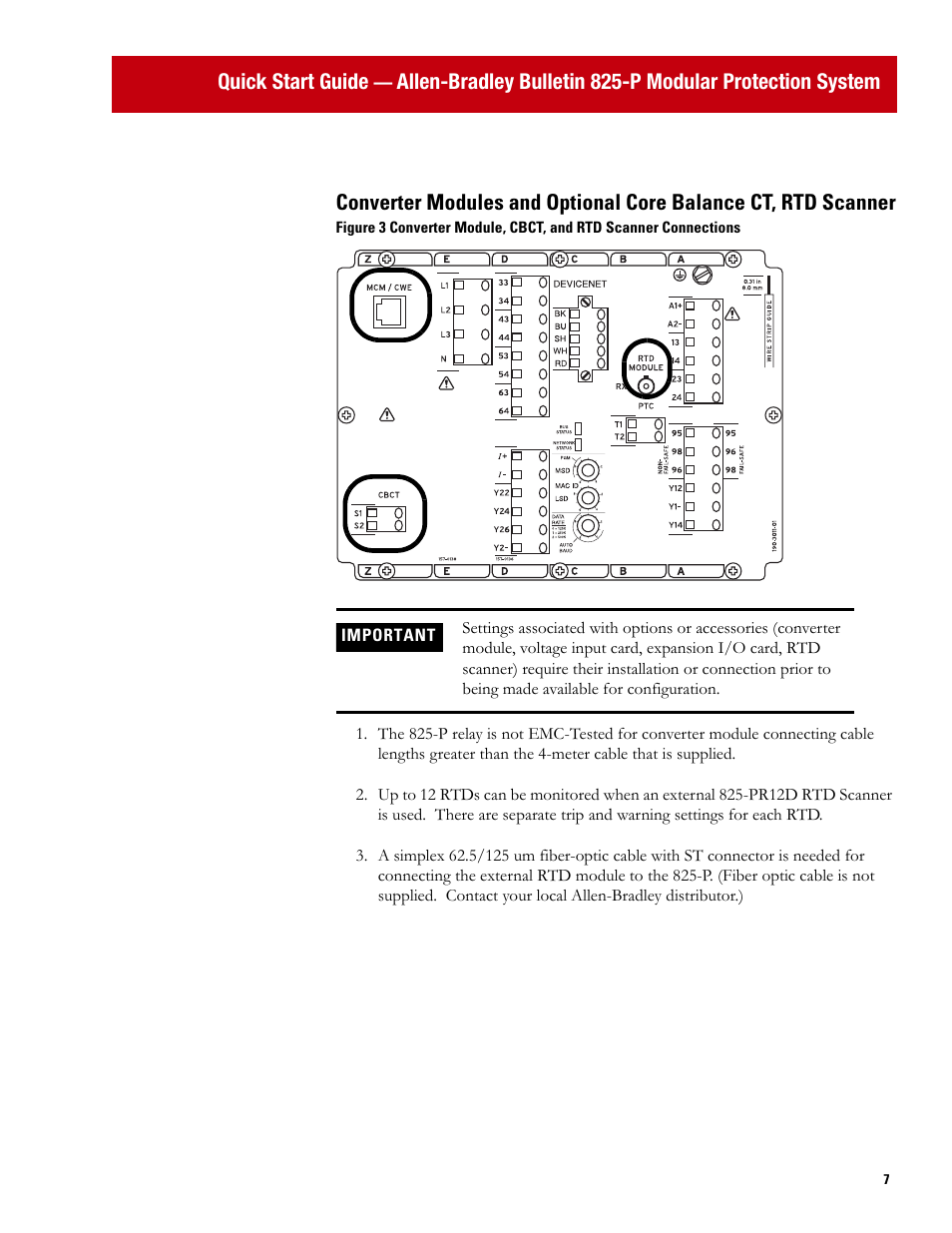 Quick start guide | Rockwell Automation 825P Modular Protection System Quick Start Guide User Manual | Page 7 / 32