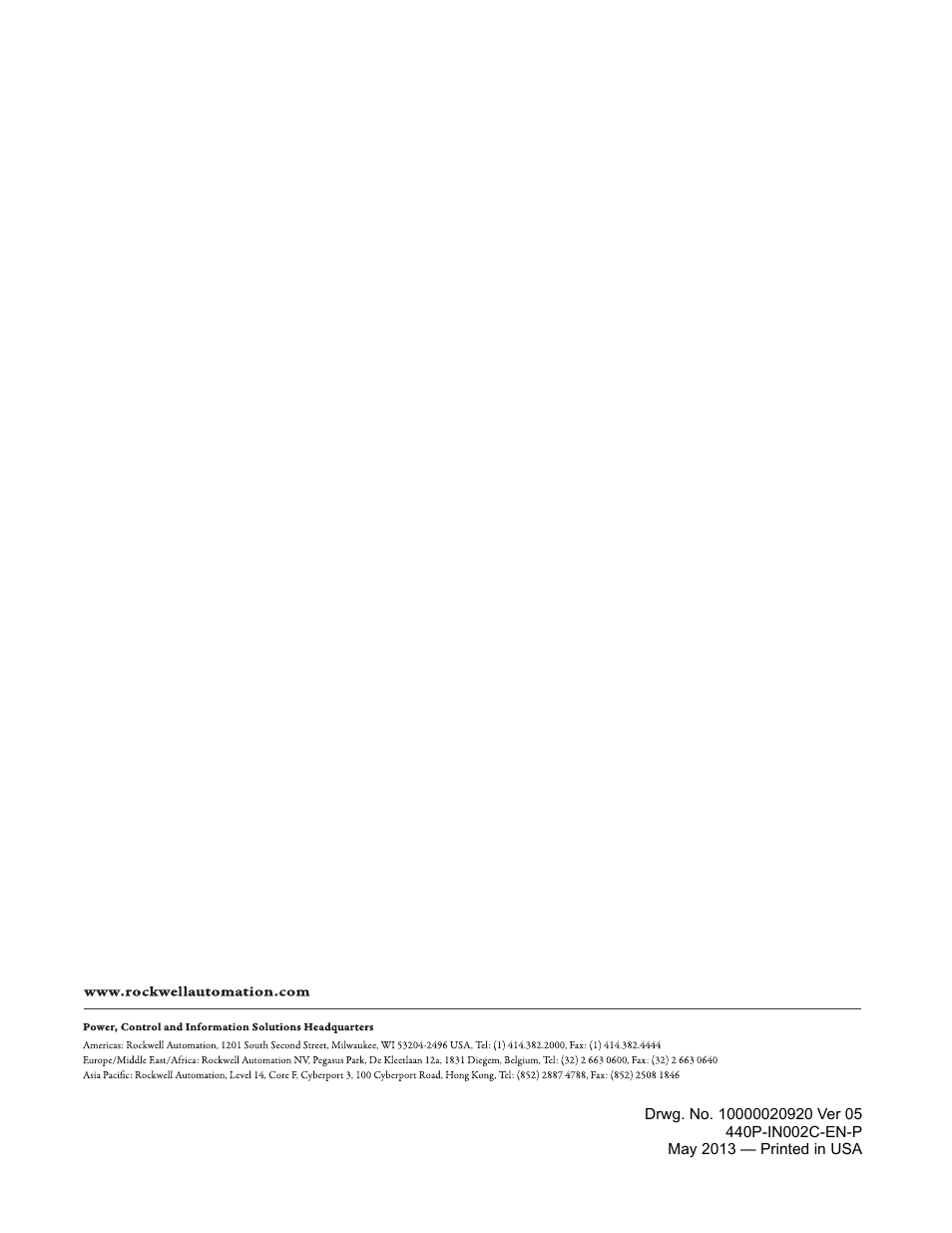 Rockwell Automation 440P Small Metal Safety Position Switches User Manual | Page 4 / 4