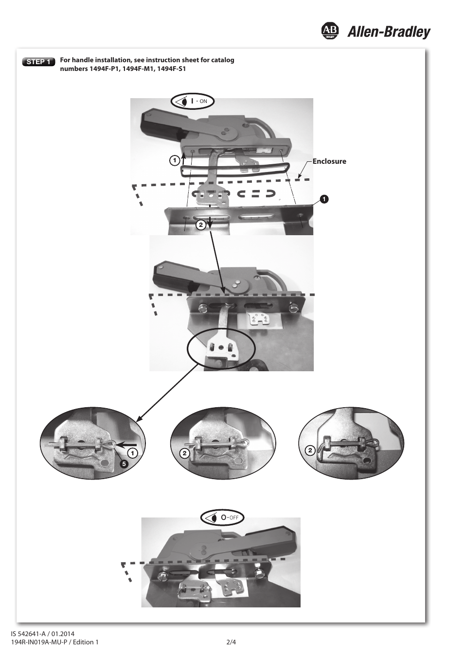 Rockwell Automation 194R-LFCxx Flange Mounted Flexible Cable User Manual | Page 2 / 4