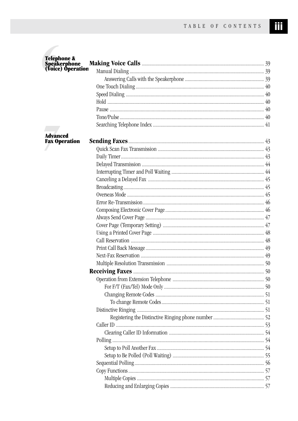 Brother FAX 1570 MC User Manual | Page 5 / 136