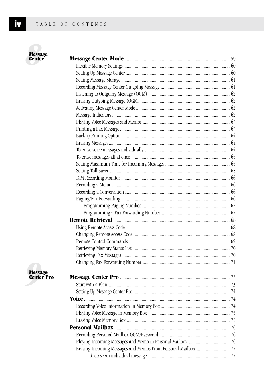 Brother FAX 1570 MC User Manual | Page 6 / 136