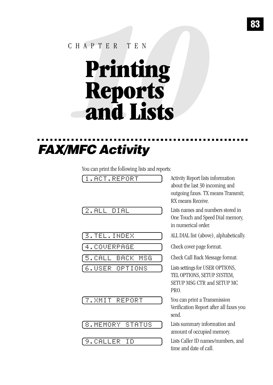 Brother FAX 1570 MC User Manual | Page 91 / 136
