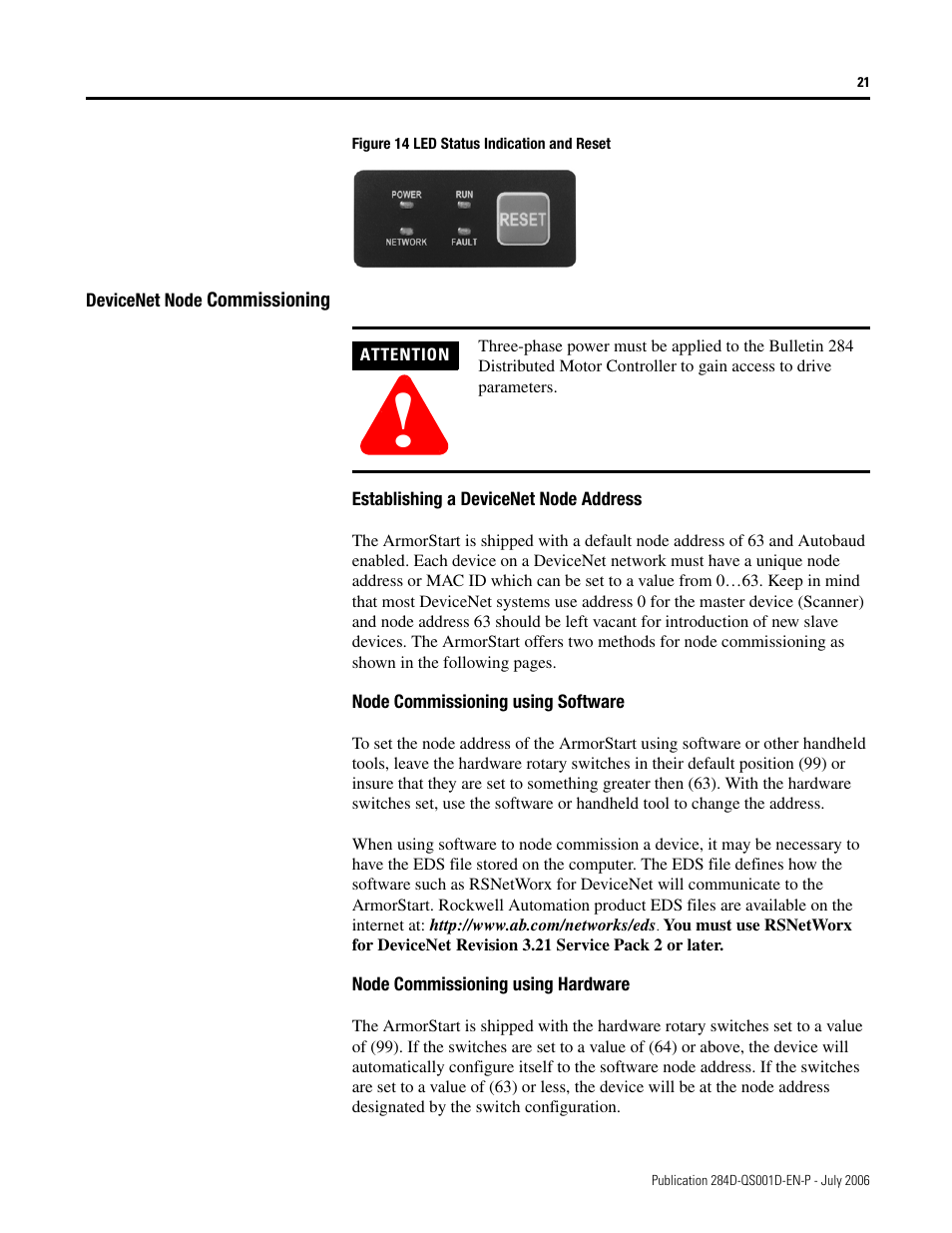 Rockwell Automation 284D ArmorStart - Getting Started User Manual | Page 21 / 36