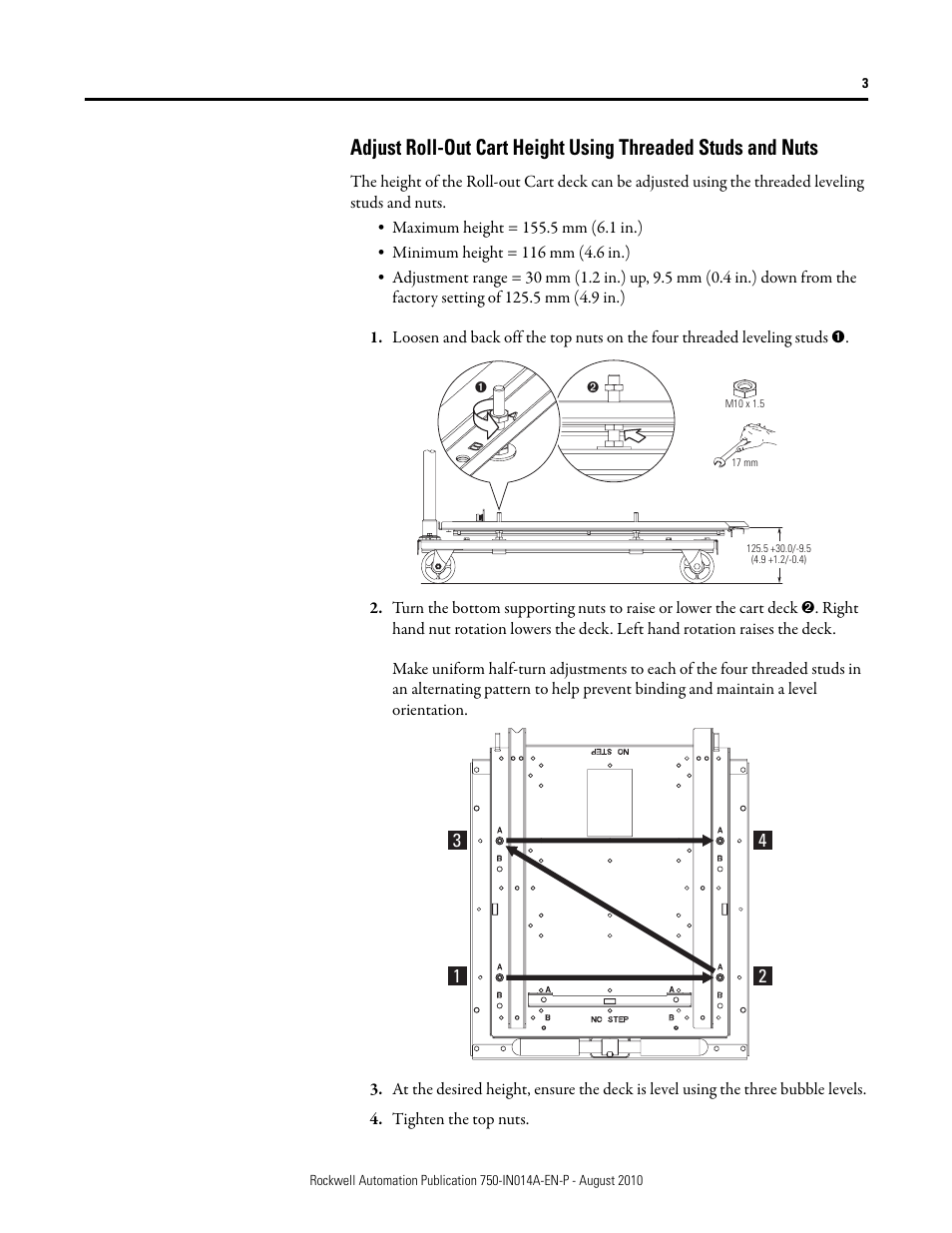 Rockwell Automation 21G PowerFlex 755 Roll-Out Cart User Manual | Page 3 / 10