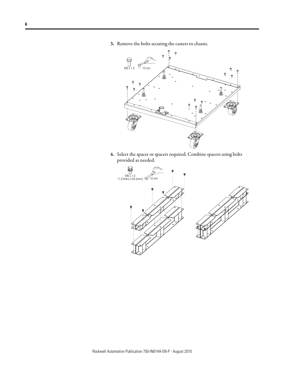 Rockwell Automation 21G PowerFlex 755 Roll-Out Cart User Manual | Page 6 / 10