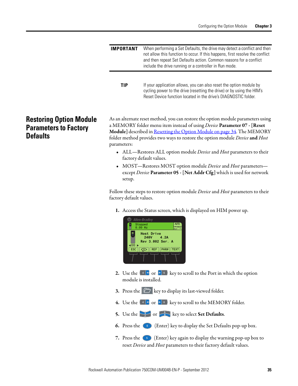 Rockwell Automation 20-750-PBUS Profibus DPV1 Option Module User Manual | Page 35 / 96