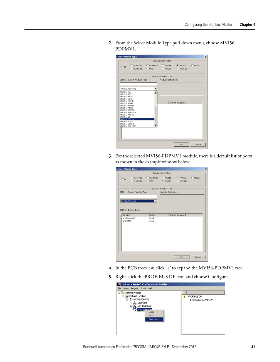 Rockwell Automation 20-750-PBUS Profibus DPV1 Option Module User Manual | Page 41 / 96