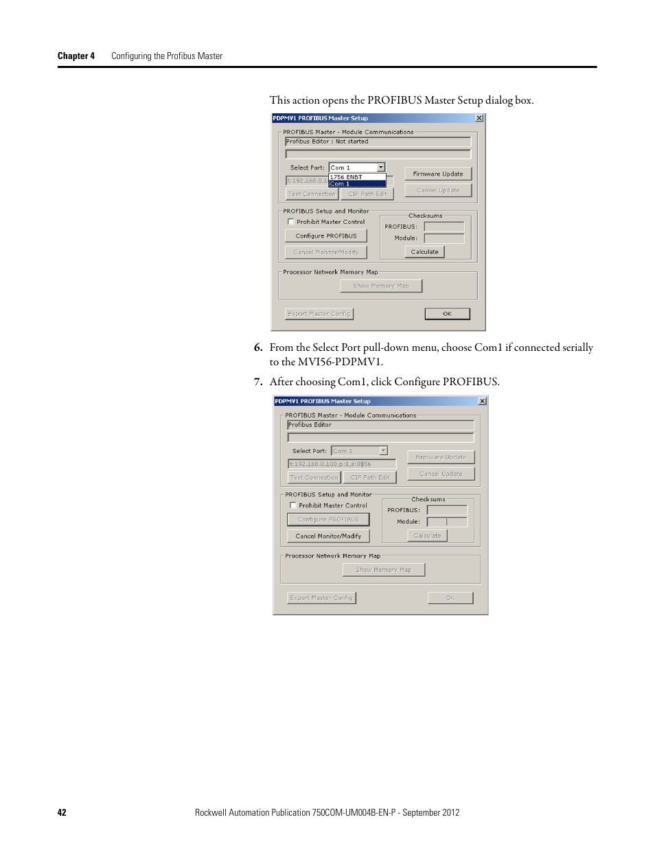 Rockwell Automation 20-750-PBUS Profibus DPV1 Option Module User Manual | Page 42 / 96